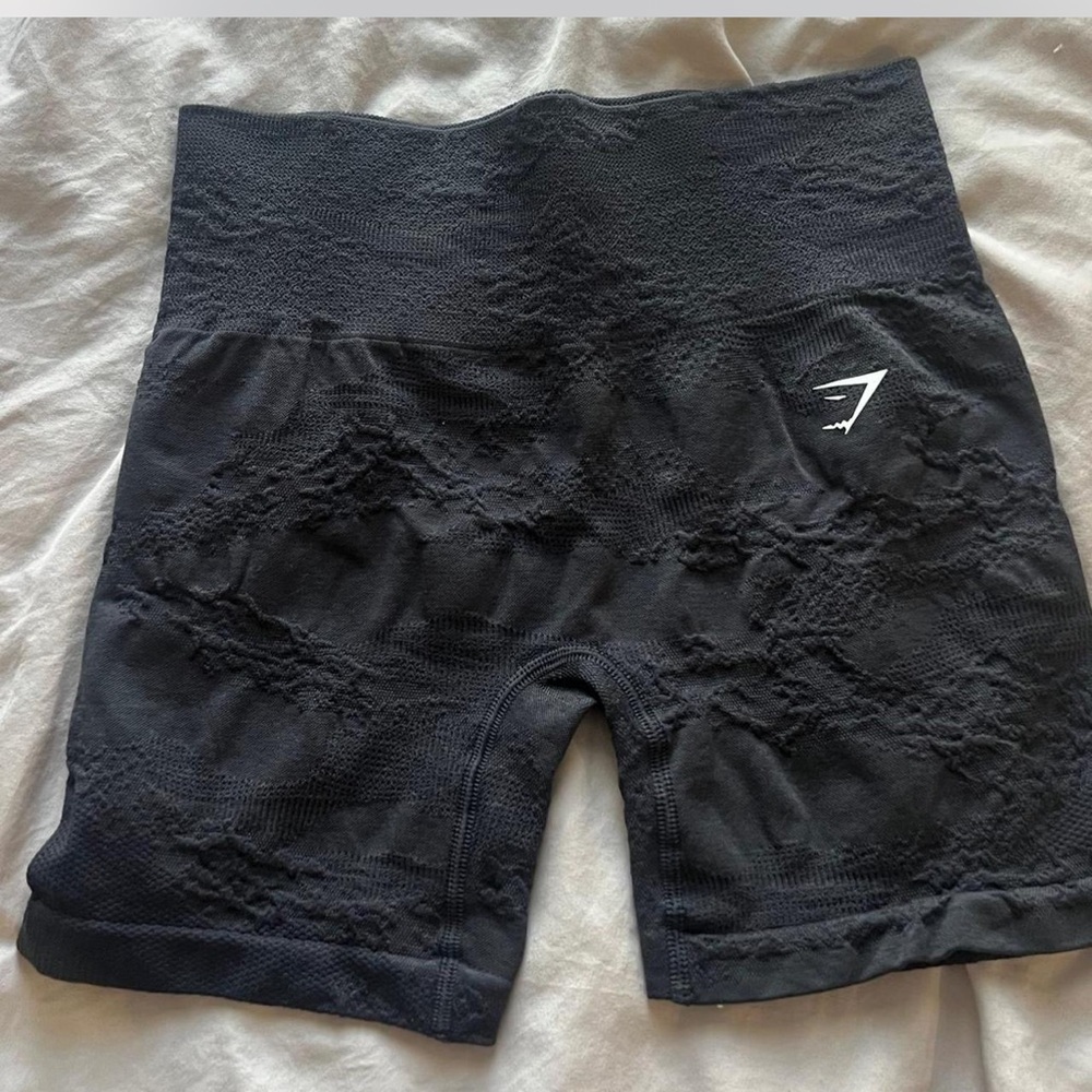 Gymshark Textured Black Bike Shorts